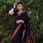 Ebony Elegance Silk Saree