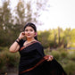 Ebony Elegance Silk Saree