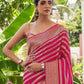 Blush Gold Striped Silk Saree