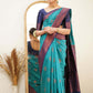 Midnight Elegance Kanjivaram Saree