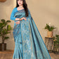 Azure Elegance Silk Saree