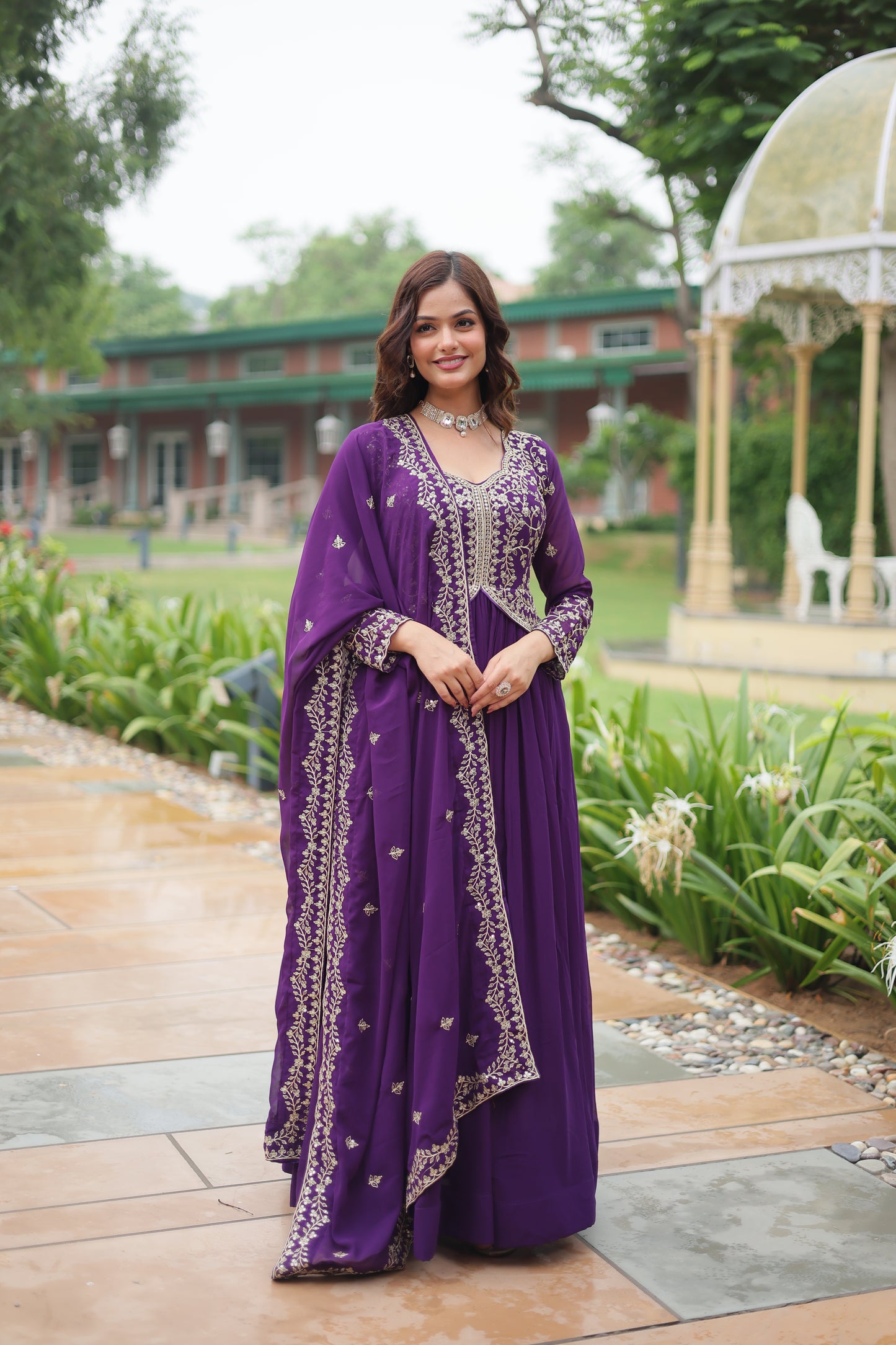 Royal Embroidered Anarkali Gown