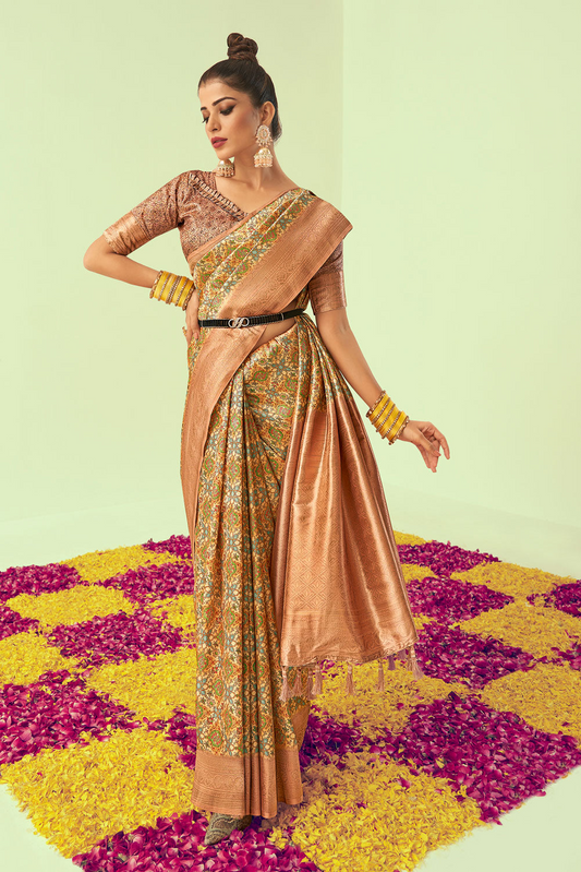 Golden Majesty Kanjivaram Saree