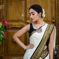 Ivory Grace Kasavu Saree with Golden Splendor