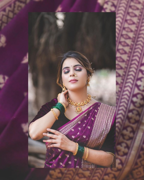 Majestic Purple Paithani Saree