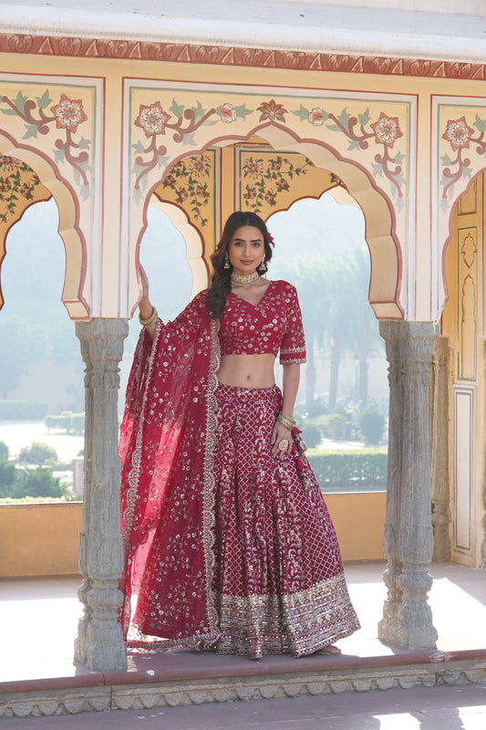 Embroidered Bridal Lehenga Choli