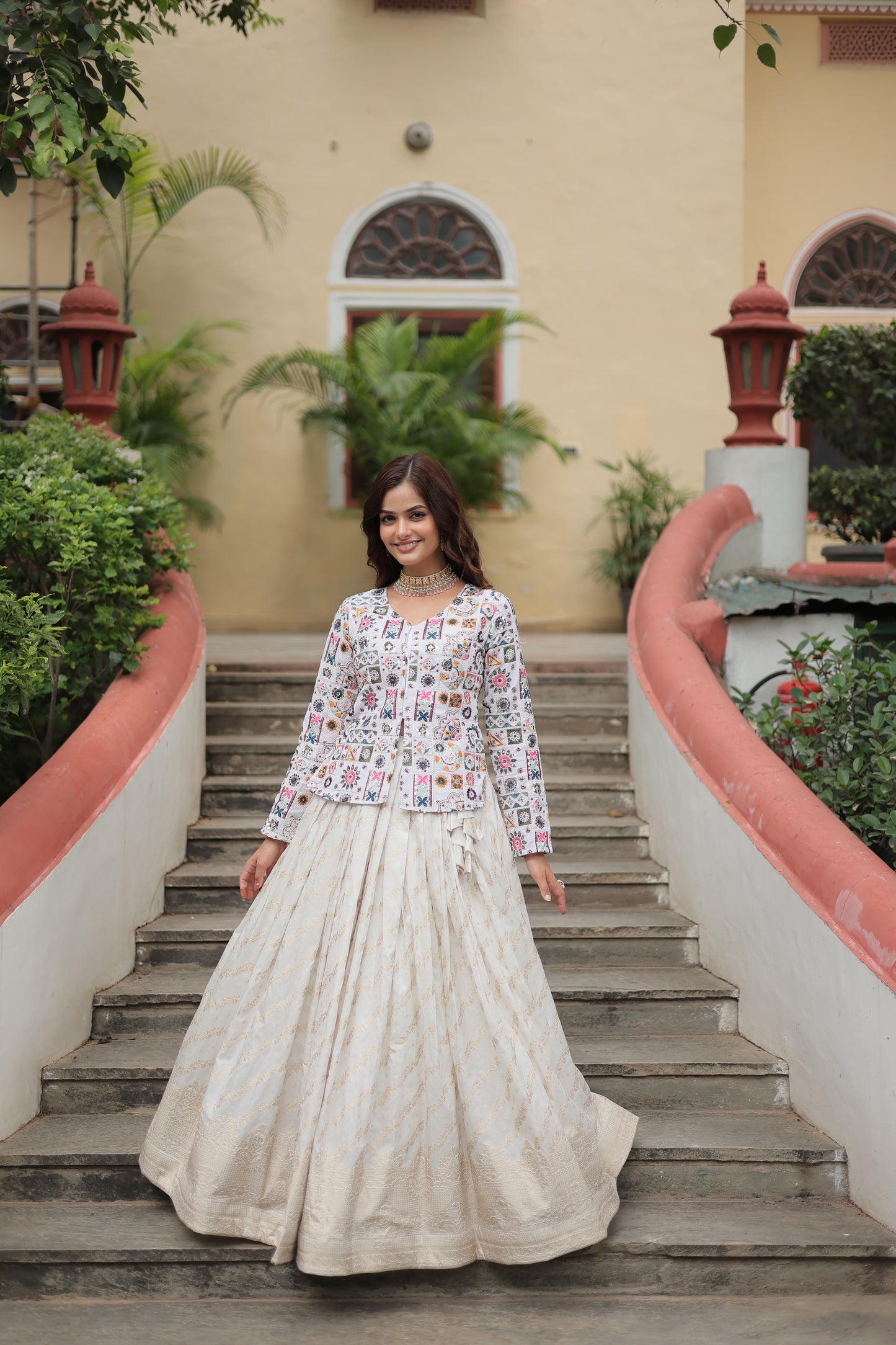 Elegant Heritage Floral Co-ord Lehenga Set