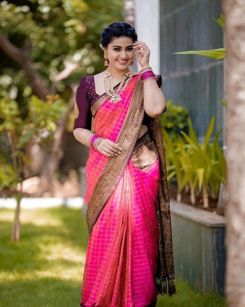 Pink Royale Kanjivaram Saree