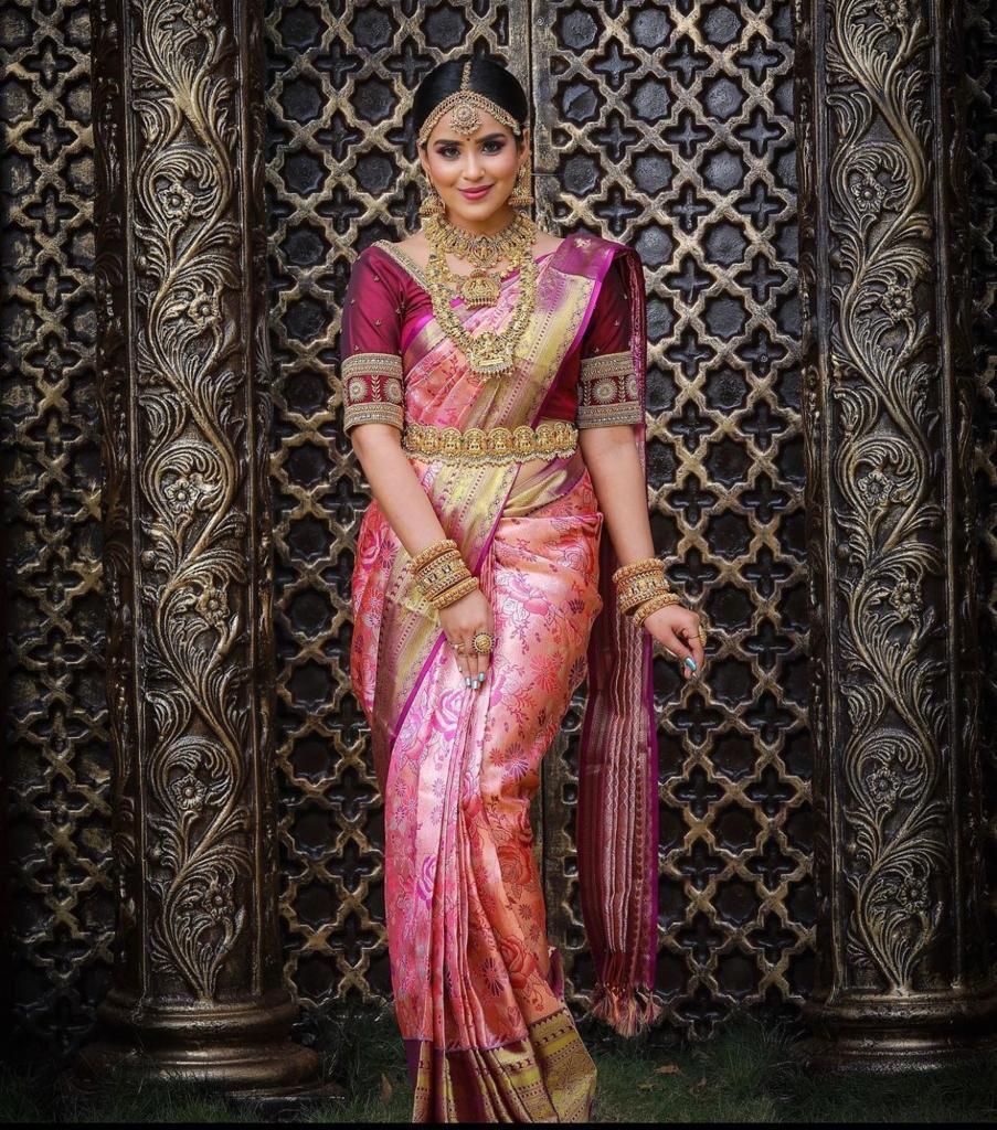 Royal Orchid Kanjeevaram Saree