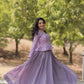 Lavender Floral Elegance Lehenga Choli