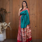 Teal Heritage Patola Saree