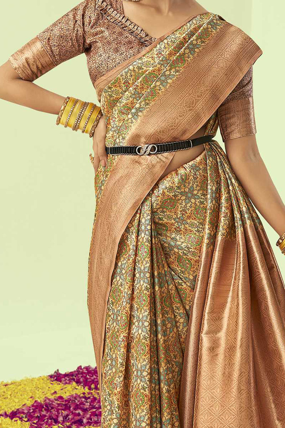 Golden Majesty Kanjivaram Saree