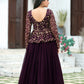 Golden Royalty Purple Lehenga Choli