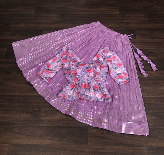 Lilac Blossom Glam Lehenga Choli