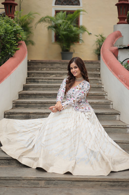 Elegant Heritage Floral Co-ord Lehenga Set