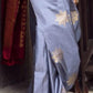 Silver Gleam Silk Saree