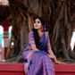 Royal Purple Kanjivaram Silk Saree