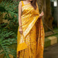 Golden Blossom Silk Saree