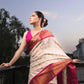 Ivory Rose Paithani Saree