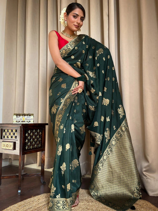 Floral Banarasi Silk Saree