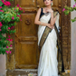 Ivory Grace Kasavu Saree with Golden Splendor