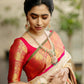 Golden Crimson Kanjivaram Saree