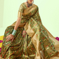 Enchanted Emerald Banarasi Silk Saree