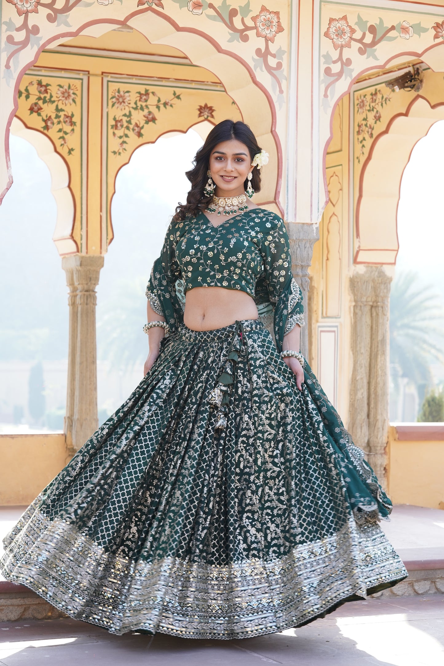 Embroidered Bridal Lehenga Choli