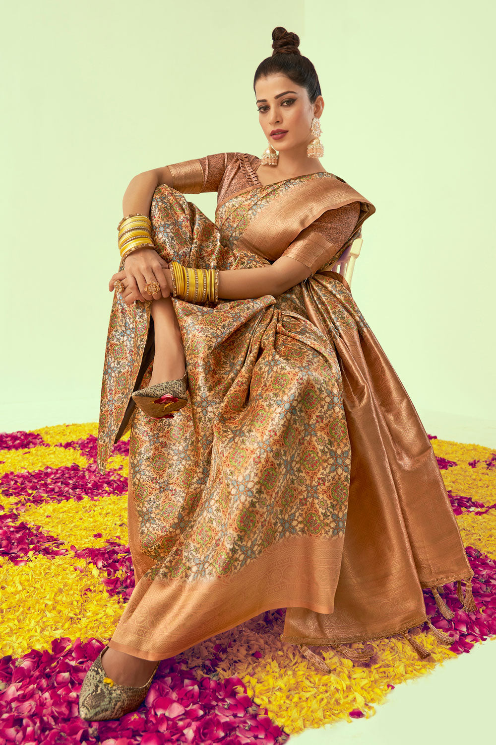 Golden Majesty Kanjivaram Saree