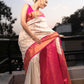 Ivory Rose Paithani Saree