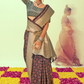 Midnight Bloom Banarasi Silk Saree