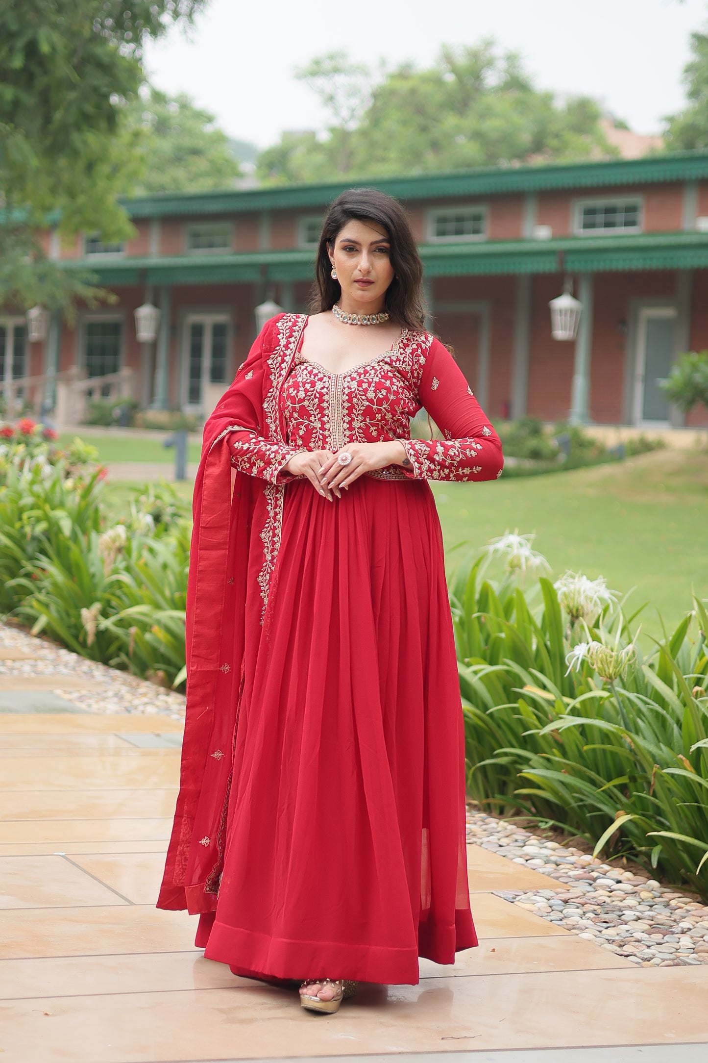 Royal Embroidered Anarkali Gown