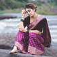 Majestic Purple Paithani Saree