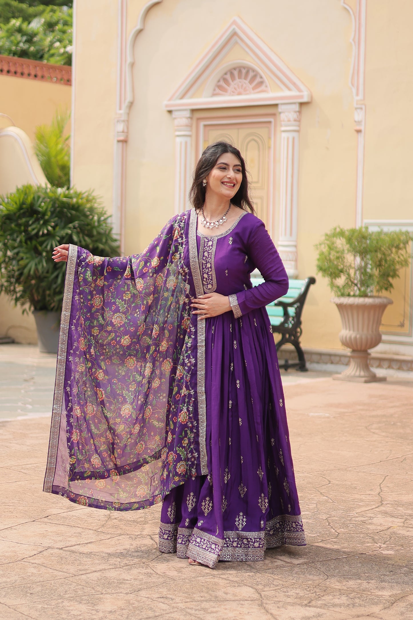 Imperial Grace Anarkali Gown