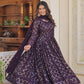 Regal Diamond Embroidery Gown