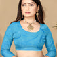 Azure Elegance Silk Saree