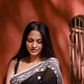 Traditional Black and Silver Saree