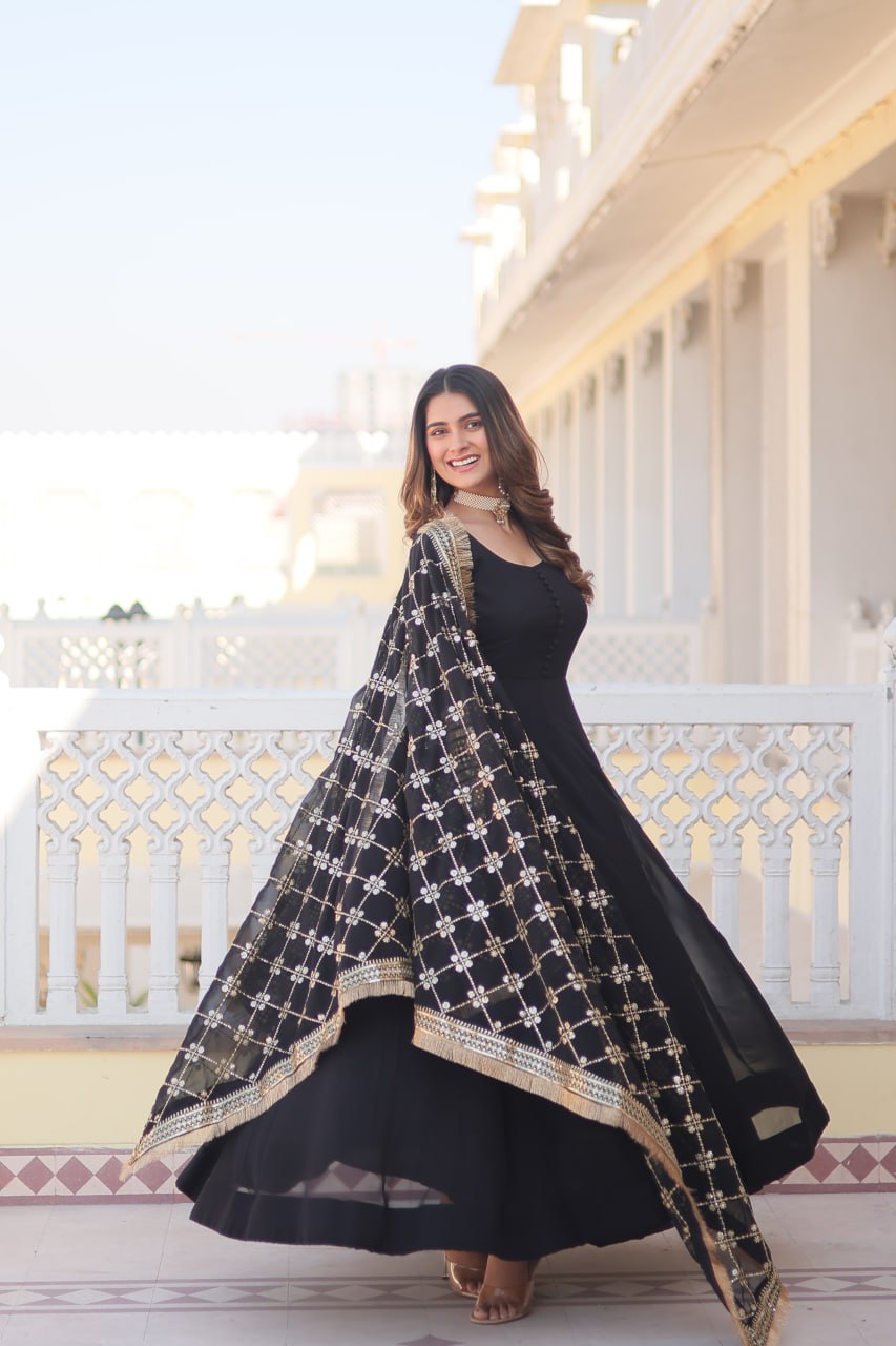 Rega Embroidered Anarkali Gown