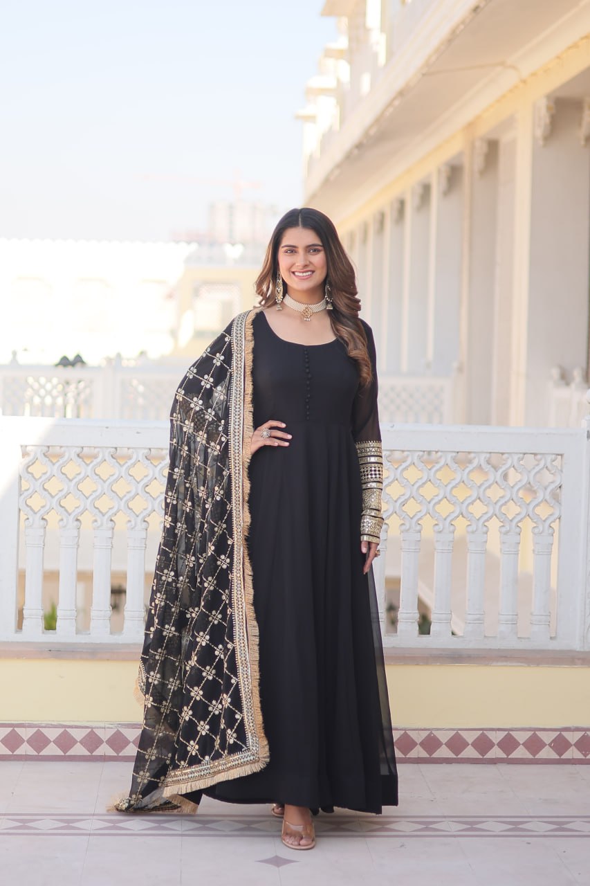 Rega Embroidered Anarkali Gown