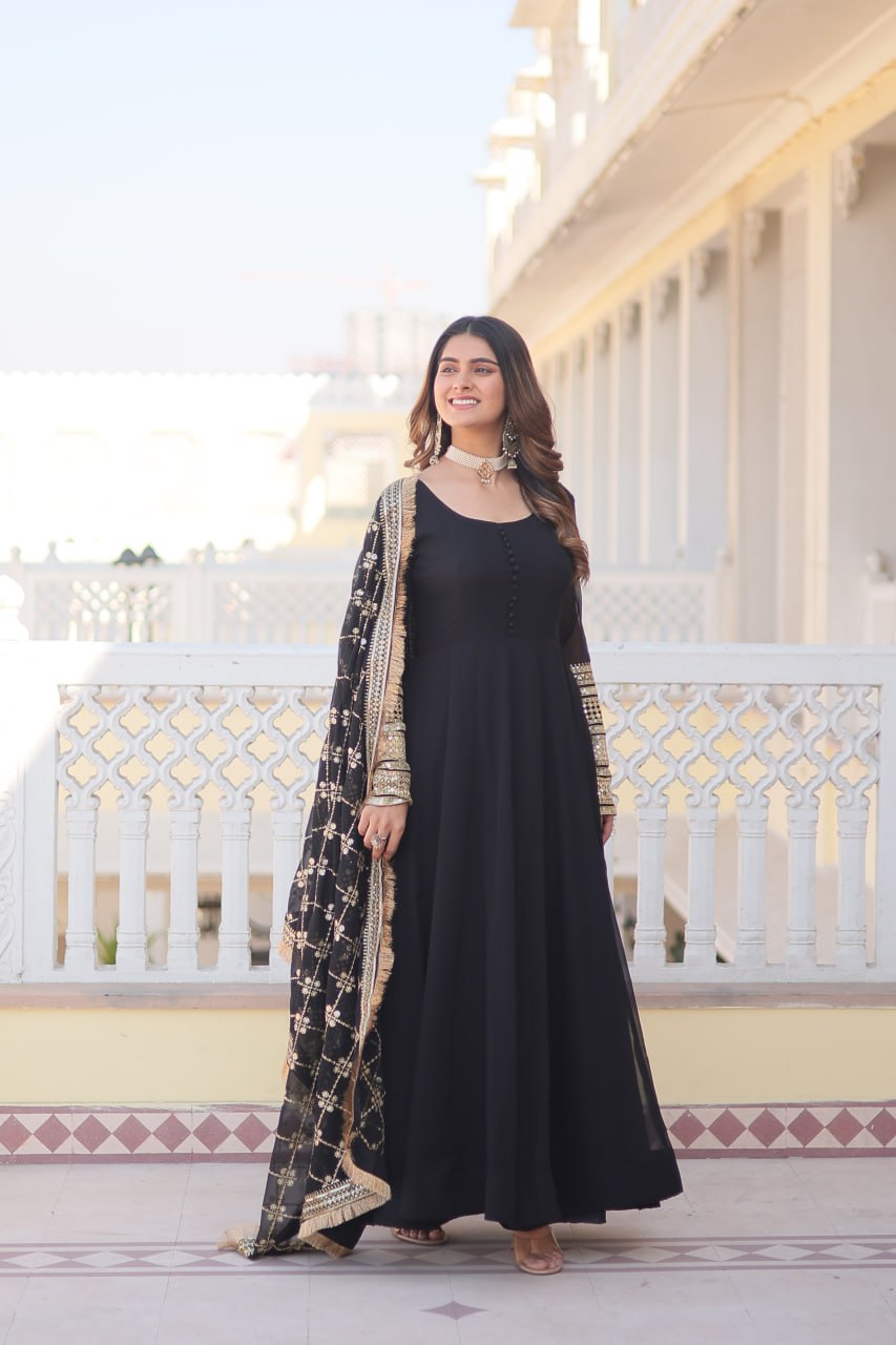 Rega Embroidered Anarkali Gown