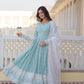 Elegant Sky Blue Gown