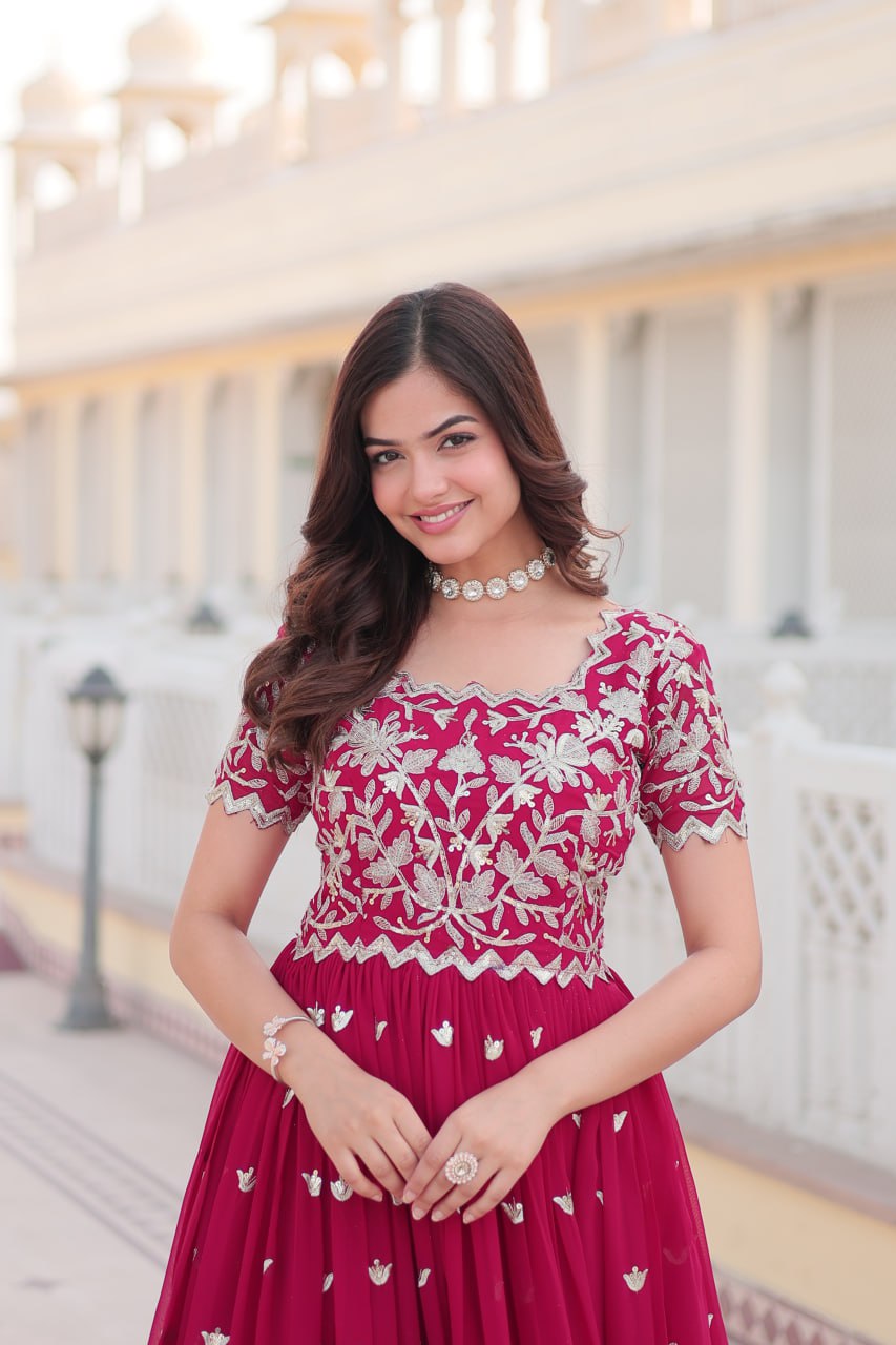 Majestic Floral Gown