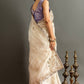 Opulent Ivory Elegance Saree