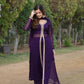 Regal Embroidered Gown