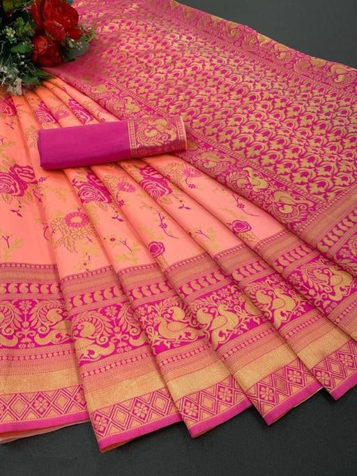 Royal Orchid Kanjeevaram Saree