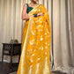 Opulent Emerald Banarasi Saree