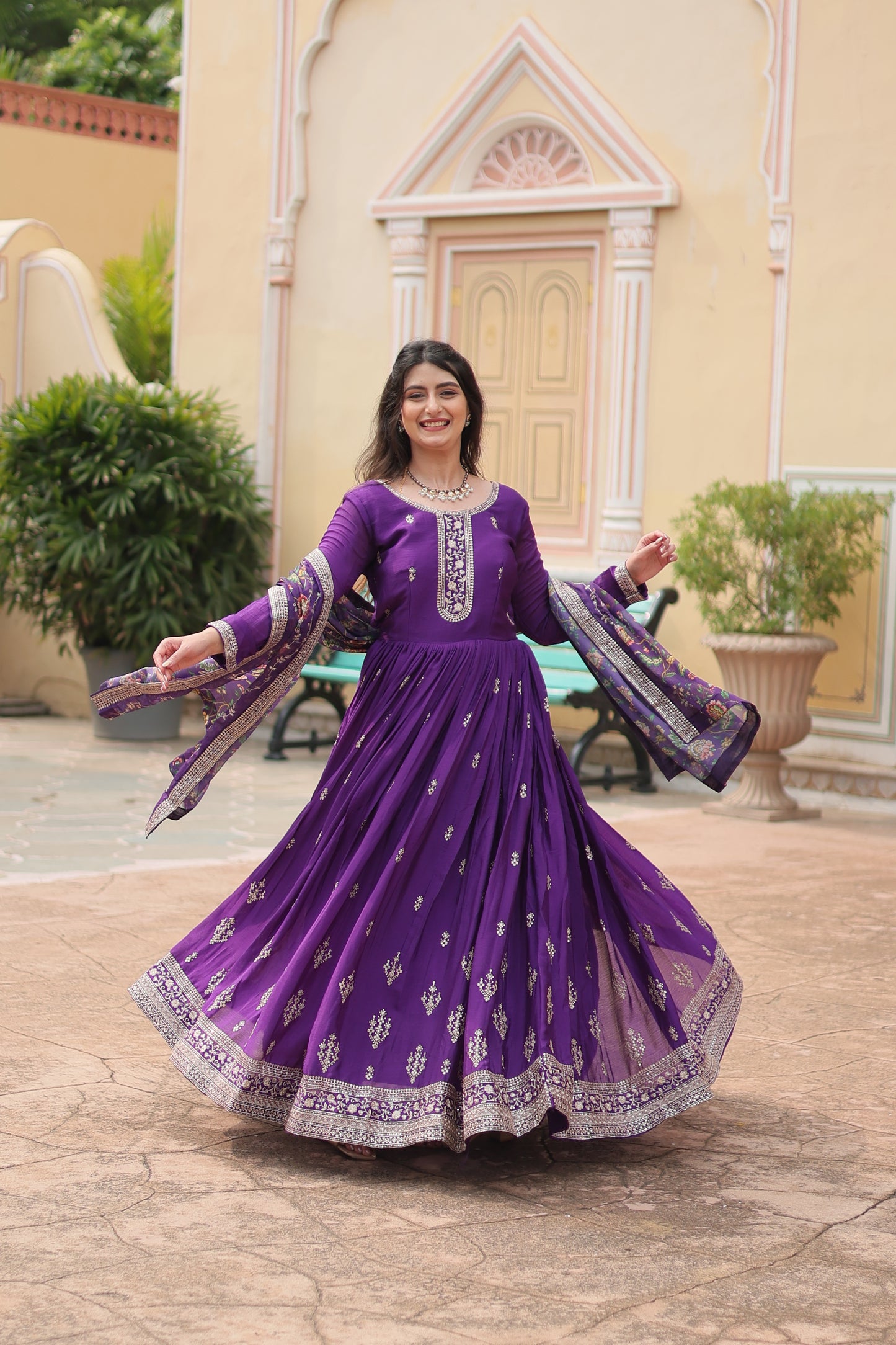 Imperial Grace Anarkali Gown