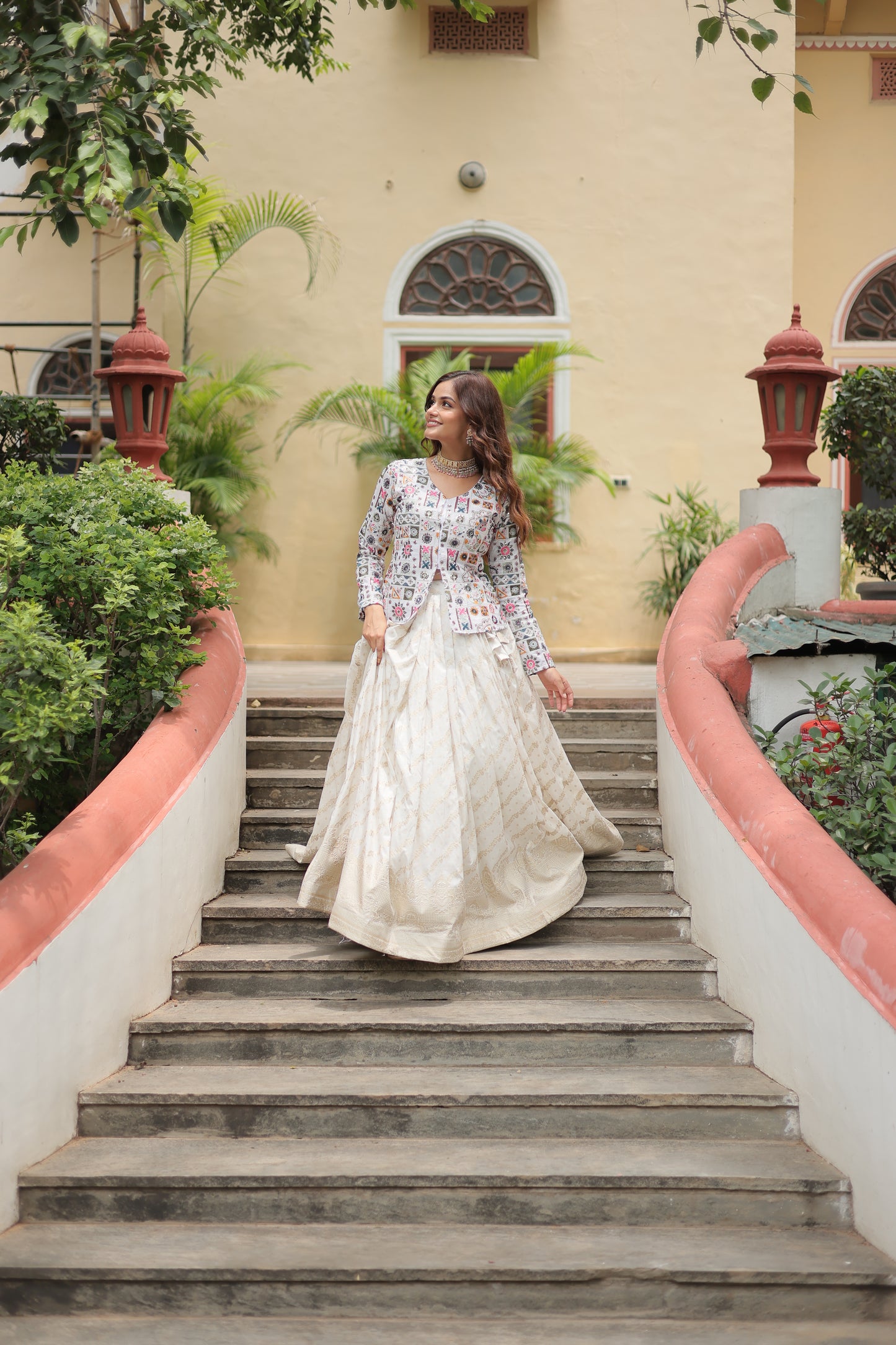 Elegant Heritage Floral Co-ord Lehenga Set