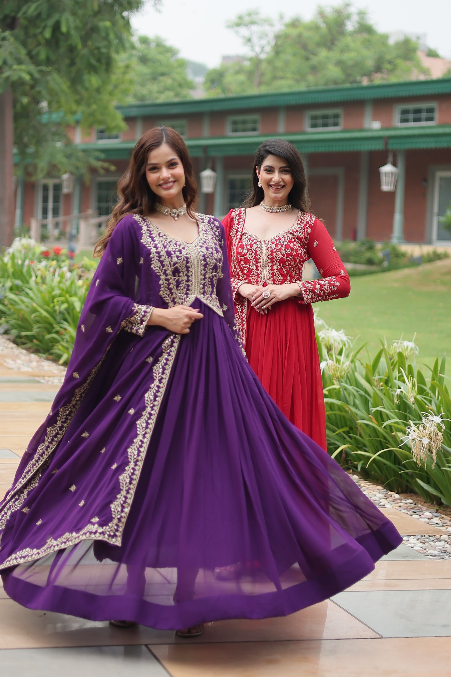 Royal Embroidered Anarkali Gown