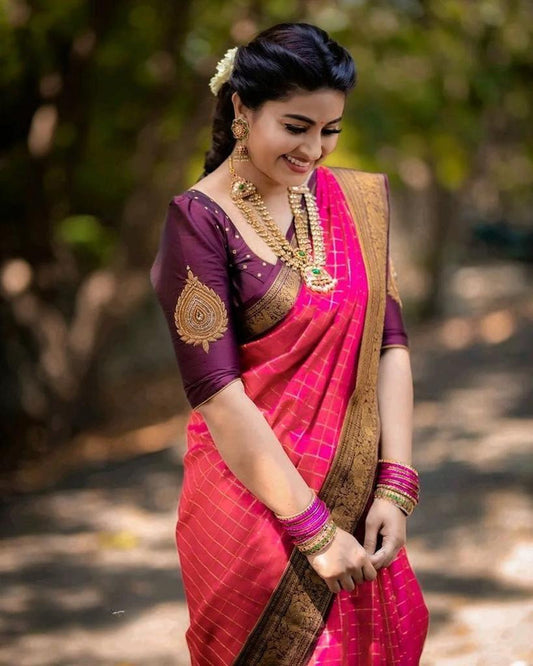 Pink Royale Kanjivaram Saree